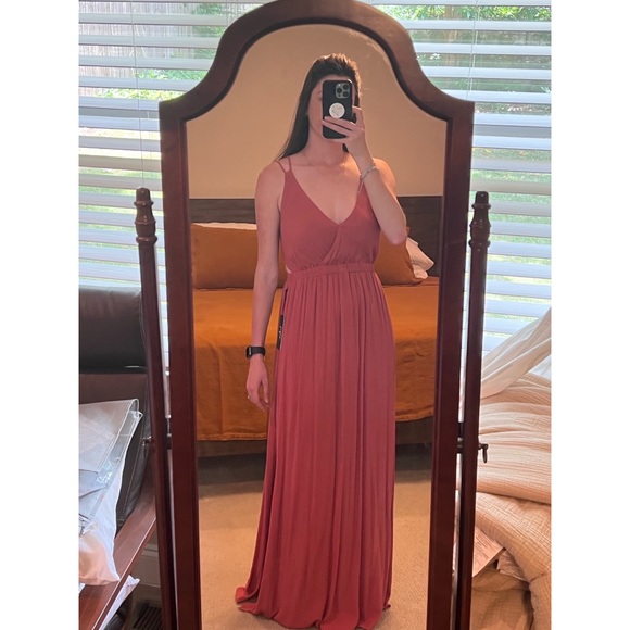 NWT Lulus Lost in Paradise Rusty Rose Dress - Picture 8 of 8